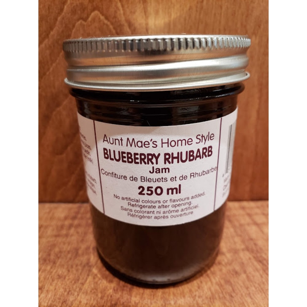 Homemade Blueberry Rhubarb Jam 250 ml